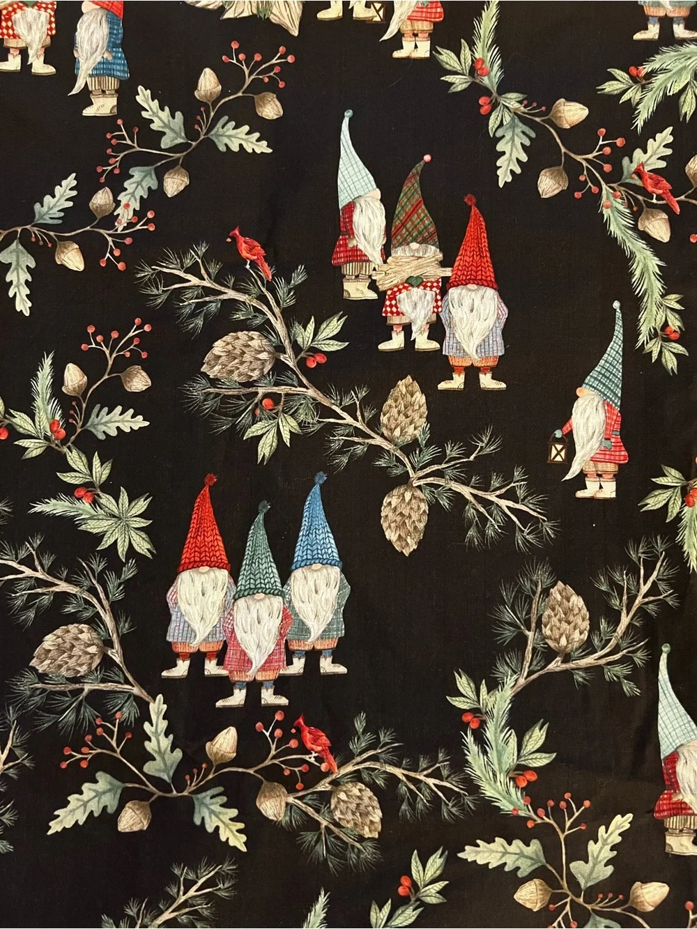 Pottery Barn Forest Gnome Shower Curtain